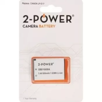 2-POWER DBI1008A Laetav Aku Liitiumioon 950 mAh 7.4 V Canon LP-E8 jaoks