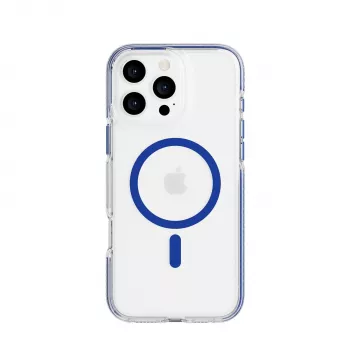 Tech21 EvoCrystal MagSafe Case for iPhone 16 Pro Max Blue Translucent