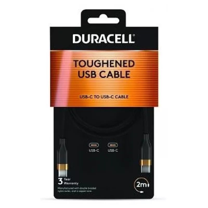 2-Power 2m USB-C to USB-C kaabel 60W PD kiirlaadimine ja andmesünkroonimine - must