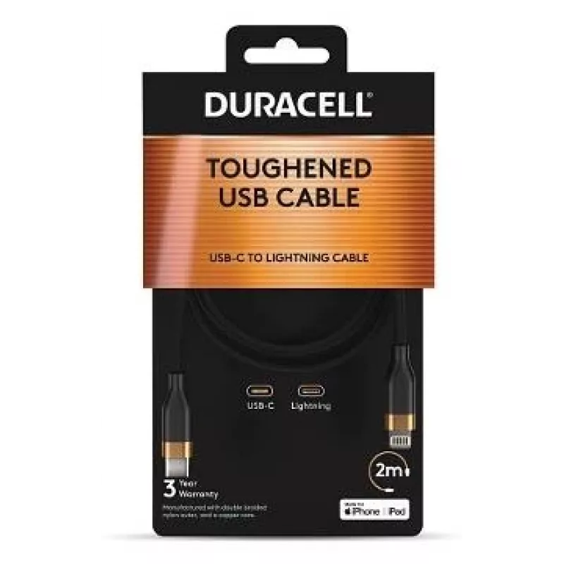 2-POWER 2m USB-C to Lightning kaabel - Valge - MFi sertifitseeritud - 60W PD