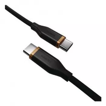 2-Power 2m USB-C to USB-C 100W Silicone Cable Black