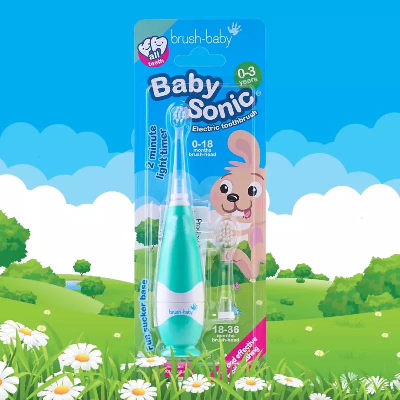 BRUSH BABY Baby Sonic Hambahari 0-3 aastat Marine