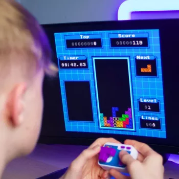 FIZZ CREATIONS Retro Arcade Tetris plug and play juhtmevaba pultkonsool