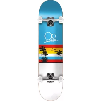 Ocean Pacific Sunset Complete Skateboard 7.75 Sinine