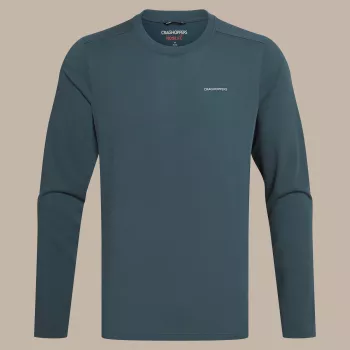 Craghoppers NosiLife Abel LS T-Shirt - Blue Stone, suurus L