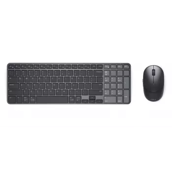 Dell Pro 7 laetav kompaktne klaviatuur ja hiir - KM746 - vene (QWERTY) - titaanhall