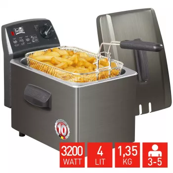 FRITEL fritüür Turbo SF 4 liitrit roostevaba teras