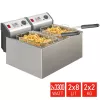 FRITEL professionaalne fritüür 16 liitrit 6,6 kW roostevaba teras