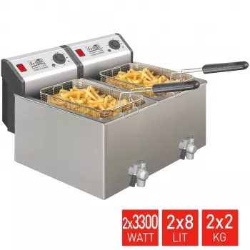 FRITEL TURBO SF fritüür 16 liitrit 6.6kW roostevaba teras