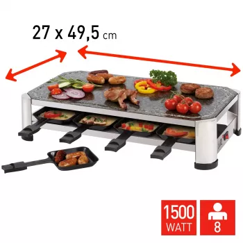 FRITEL SG 2180 Raclette roostevaba teras/kroom must