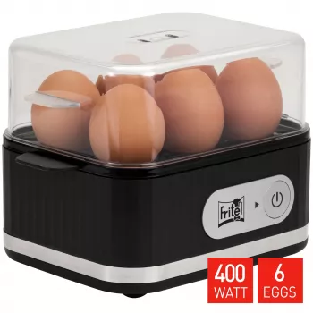 FRITEL Family Egg Cooker 400W Must/Läbipaistev