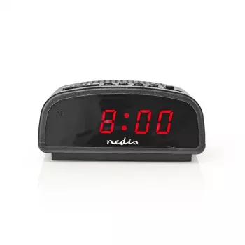 Nedis CLDK008BK LED-digitaalne äratuskell tuhinaga, must