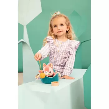 Lilliputiens Jeanne the Cat Plush Toy Set with Basket and Accessories, 12m+