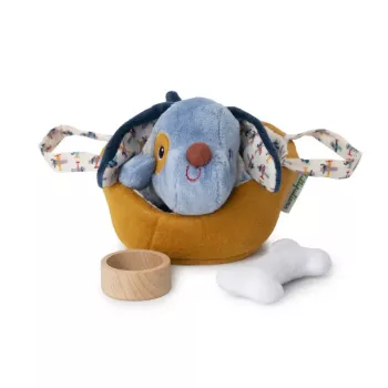 Lilliputiens Jules the Dog Plush Activity Playset with Basket and Accessories, 12m+