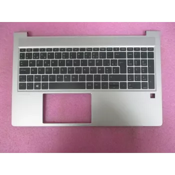 HP Cover Top with Keyboard CP NoSD Belgian (M78508-A41) - Natural Silver