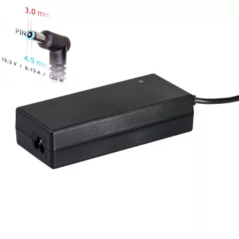 Akyga AK-ND-45 toiteadapter HP sülearvutitele, 120 W, 19,5 V / 6,15 A, 4,5 x 3,0 mm tihvtiga