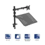 AK-MB-04 Monitori ja sülearvuti lauakinnitus, gaasivedruga käsi, 10 kg, VESA 75x75/100x100, 15-32 inch, must