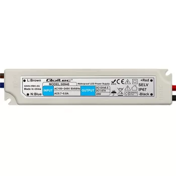 QOLTEC LED-lülitustoiteallikas IP67 20W 12V 1.6A veekindel