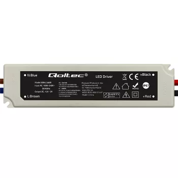 Qoltec LED-lülitustoiteallikas 60W 12V 5A IP67 veekindel valge