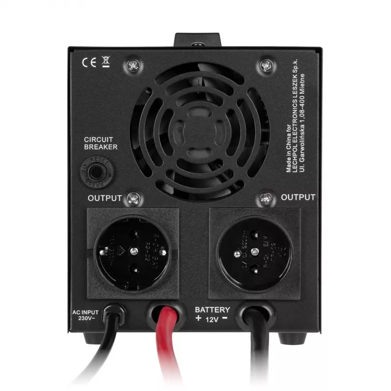 Rebel POWER-500-LFP4 Puhas Siinuslaine Inverter Laadimisfunktsiooniga 12V 230V 500VA/300W