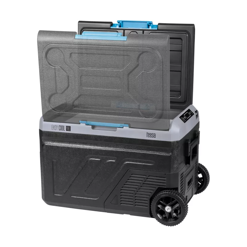 TEESA TSA6002 Professionaalne Kompressoriga Kaasaskantav Külmik/Sügavkülmik 40L, DC12/24V AC230V, Aku Ühilduv, Suured Rattad, Tugev Käepide, Bluetooth