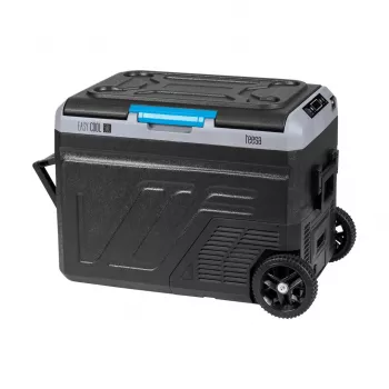 TEESA TSA6005 Professional Compressor Travel Refrigerator/Freezer 50L, DC12/24V AC230V, Large Wheels, Solid Handle, Bluetooth, Battery Slot