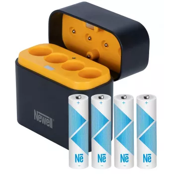 Newell 4-kanaliline Li-ion akulaadija + 4 AA 2200 mAh Li-ion akut