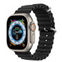 Dux Ducis Silikoonist käerihm Apple Watch 8/7/6/5/4/3/2/SE (38/40/41mm) - Must