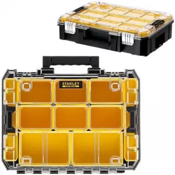 STANLEY PRO-STACK Organizer Duo-Pack (Must/Läbipaistev, 2 tükki)