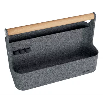 Leitz Portable Desk Organizer Felt Grey
