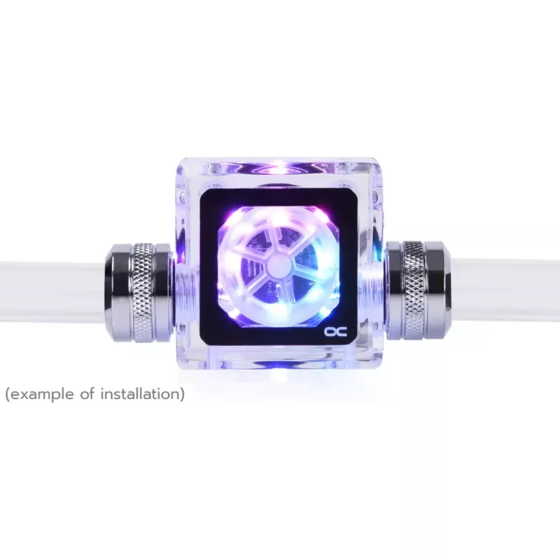 Alphacool Eisfluegel Aurora HighFlow voolunäidik tahhomeetri signaaliga (läbipaistev)