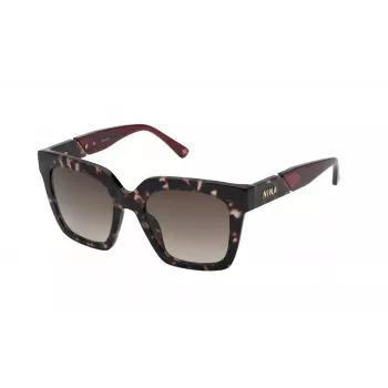 Nina Ricci SNR3185201GQ naiste päikeseprillid – must atsetaatraam hallide gradientklaasidega, 52 mm