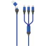 2GO 797360 USB-kaabel 1,2 m USB A/USB C USB C/Micro-USB B/Lightning Must - Sinine