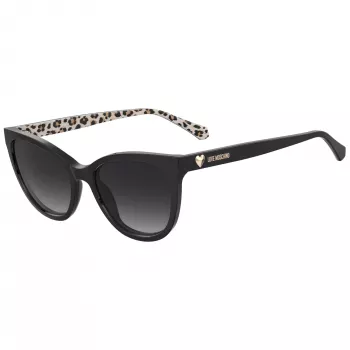 MOSCHINO LOVE Naiste MOL072-S Päikeseprillid - Ristkülikukujuline atsetaatraam, UV400 kaitse, 54/18/140 mm