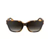 KARL LAGERFELD KL6161S-240 Naiste ülisuured ruudukujulised päikeseprillid, Havana pruun pruunide gradientklaasidega, 63/14/140 mm