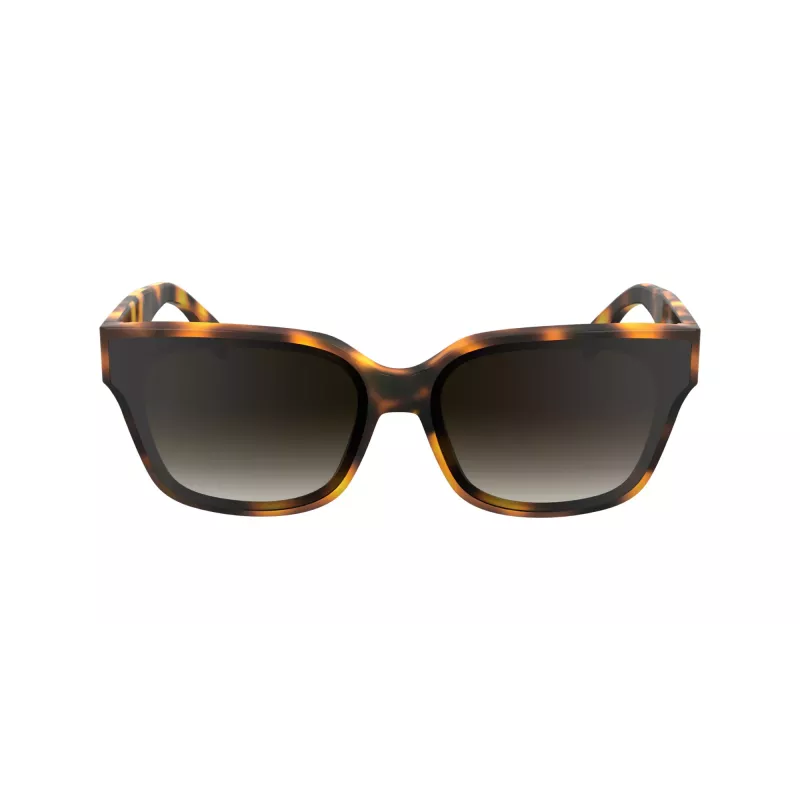 KARL LAGERFELD KL6161S-240 Naiste ülisuured ruudukujulised päikeseprillid, Havana pruun pruunide gradientklaasidega, 63/14/140 mm