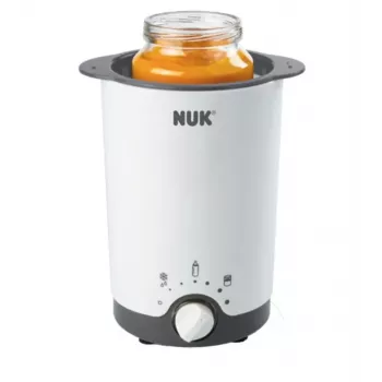 NUK Thermo 3-in-1 Baby Bottle & Food Warmer with Steam Heating, White/Black, 7.6 cm Chamber