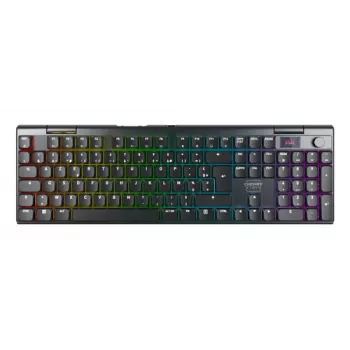 CHERRY XTRFY MX 10.1 Wireless Low-Profile Gaming Keyboard, AZERTY, RGB, Must