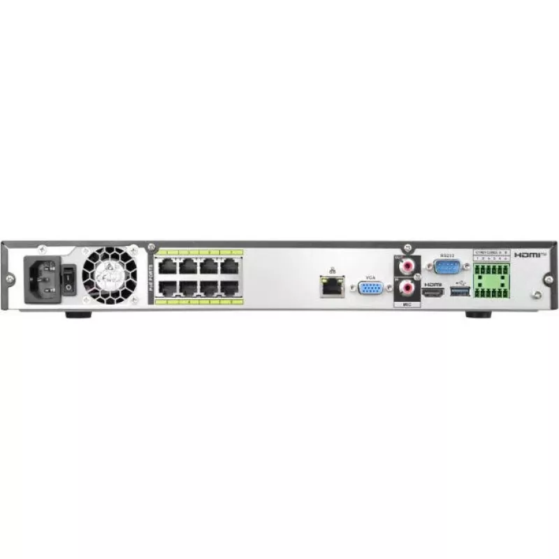 BCS LINE 8-kanaliline 8K NVR tehisintellekti ja 8 PoE pordiga BCS-L-NVR0802-A-8K-8P-Ai2