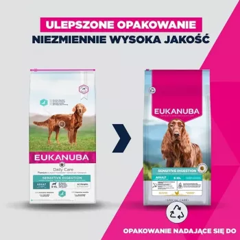 Eukanuba Special Care Sensitive Digestion kuiv koeratoit täiskasvanud väikestele ja keskmistele tõugudele, lambaliha ja riisiga, 12 kg