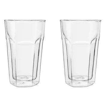 Leopold Vienna Latte Macchiato klaas 280 ml komplekt 2 tk topeltseina boorsilikaatklaas