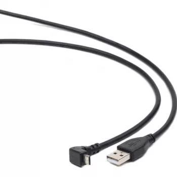 Gembird USB 2.0 kaabel USB-A – Micro-USB-B 1,8 m must 90-kraadise nurga all