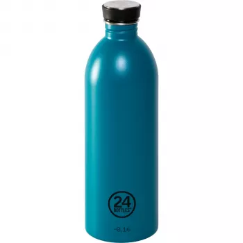 24Bottles Atlantic Bay 1000 ml roostevabast terasest veepudel - sinine - Fitness Matk Sport