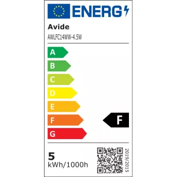 Avide LED Filament Küünlalamp 4.5W E14 Soe Valge 2700K