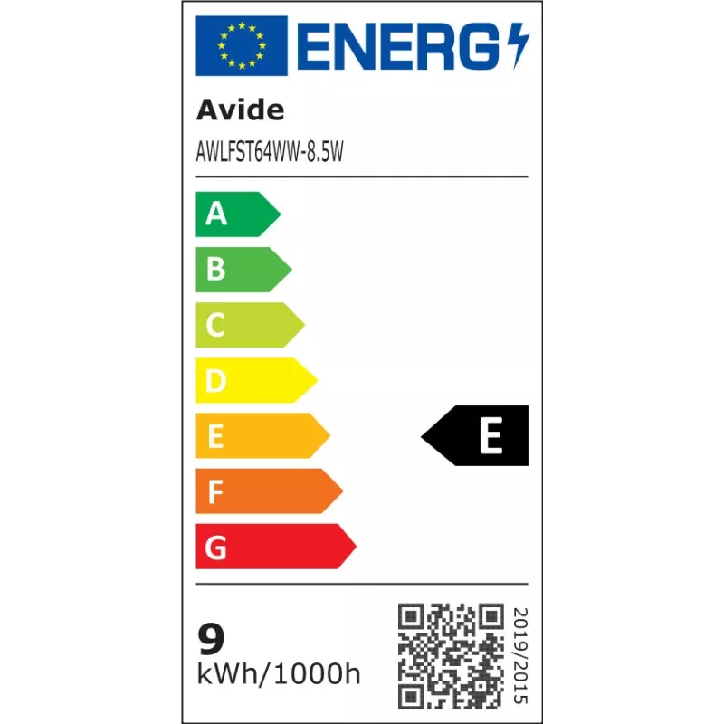 Avide LED pirn valge hõõgniidiga ST64 8.5W E27 soe valge 2700K