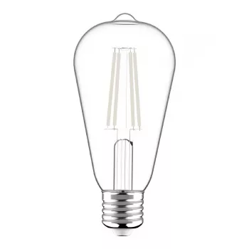 Avide LED pirn valge hõõgniidiga ST64 8.5W E27 soe valge 2700K