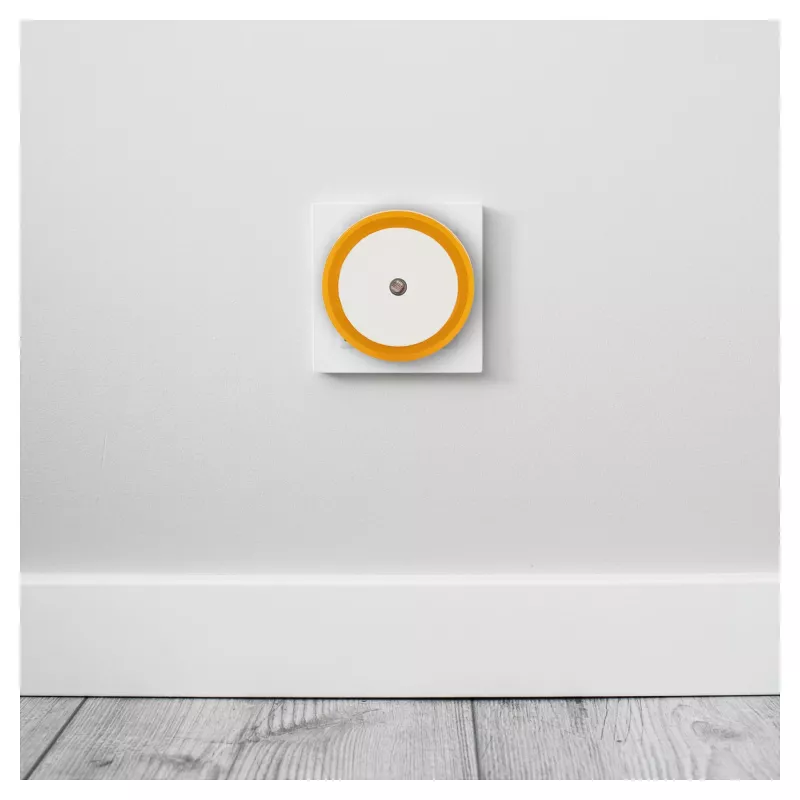 ENTAC Night Light 0.5W Round Warm White Orange Dusk-to-Dawn Sensor