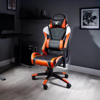 X Rocker Agility eSports Gaming Desk Chair - Black/Orange
