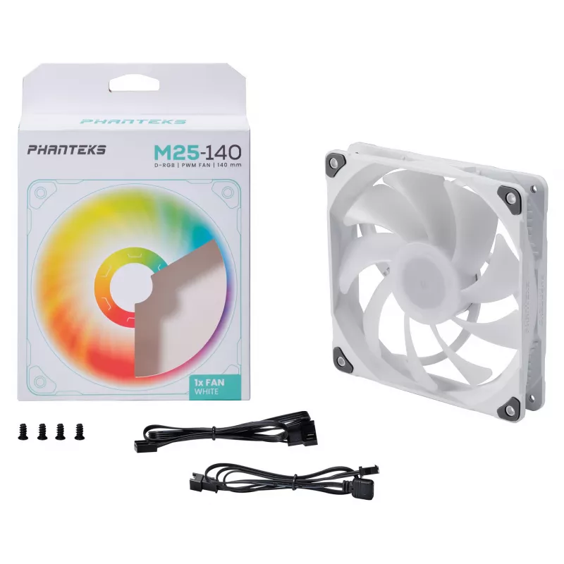 Phanteks PH-F140M25 140mm PWM korpusventilaator - must