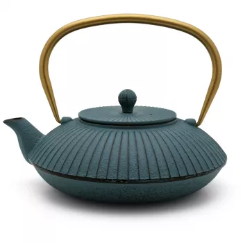Bredemeijer Linhai Cast Iron Teapot 1.1L Petrol Gold 153031
